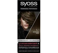 Syoss Color Coloration 4_1 Medium Brown Level 3 (3 x 115 ml), Permanent Hair Colour for up to 10 Weeks of Colour Intensity and 70% Less Hair Breakage*