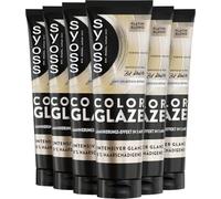 Syoss Colour Glaze Glossing Platinum Blonde (6 x 130 ml), Hair Glossing for Intense Shine without Damaging the Hair, Intensifies Natural Hair Colour & Refreshes Coloured Hair