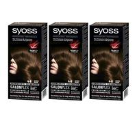 Syoss Hair Color - 4-8 Chocolate Brown - Pack of 3 x 115 ml