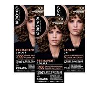 Syoss Hair Colour 5-8 Hazelnut Pack of 3 x 115 ml