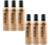 Syoss Keratin Mousse 6 x 250ml 48H Extra Strong Hold Shine Boost Hold:4