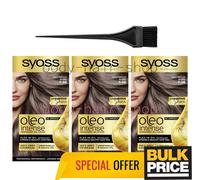 Syoss Oleo 7-56 Ashy Medium Blond Intense Elegant Cool-Toned Hair Color 3-Pack