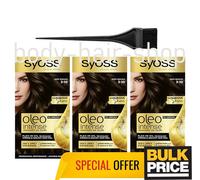 Syoss Oleo Intense 3-10 Deep Brown Hair Color Salon Quality Rich Glossy 3-Pack