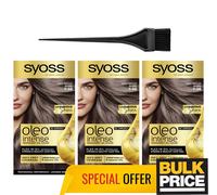 Syoss Oleo Intense 7-56 Ashy Medium Blond Ammonia Free Hair Color Bulk 3-Pack
