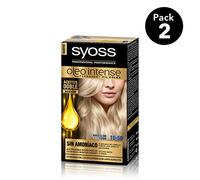 SYOSS - Oleo Intense Ammonia Free Permanent Hair Colour - Tone 10.50 Light Ash Blonde - 2 Units