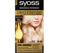 Syoss Oleo Intense Hair Colour 10-50 Light Ash Blonde Pack of 3 x 115 ml