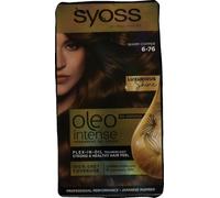 Syoss Oleo Intense Hair Colour 6-76 Warm Copper Pack of 3 x 115 ml