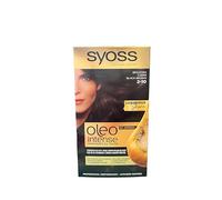 Syoss Oleo Intense Oil Hair Dye, Schwarzbraun, Ammonia Free, Permanent, Dark Brown