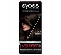 Syoss Permanent Coloration Hair Dye 3.1 Dark Brown 115ml