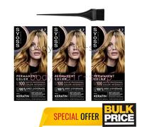 Syoss 8-7 Honey Blonde Radiant Intense Professional Results Hair Color 3-Pack