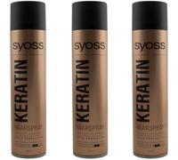 Syoss Professional Keratin Hairspray 3 X 400 ML 48H Extra Strong Hold Level 4