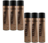 Syoss Professional Keratin Hairspray 6 X 400 Ml 48H Extra Strong Hold Level 4