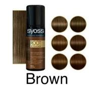 Syoss Root Retoucher Spray for Masking Growths, Medium Brown, 120 ml