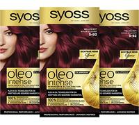 Syoss Oleo intense Oil Colouration 5-92 Bright Red (115ml) Permanent Hair Colour with Nourishing Oil Ammonia Free