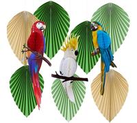Syoulin-Hawaiian Garden Party Decorations,Jungle Theme Tropical Bird Garden Green Decorations, Suitable as an Embellishment of The Atmosphere to Make The Party More Elegant