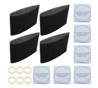 SYOWADA 6Pcs 90107 Dry Filter, 6Pcs Retaining Bands, 4Pcs 90585 Shop Vac Foam Sleeve Filter Replacements for Most Shop Vac Wet/Dry Vacuum Cleaners 5 Gallon and Above