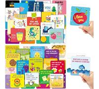 SYOZPXY 120Pcs Lunch Box Notes for Kids, Cute Lunch Box Notes, LunchBoxes Cards That Encourage Affirmation, Both Boys and Girls, Lunchbox Note for Kids