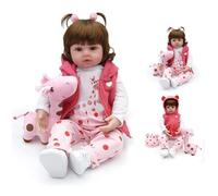 SYP Original Reborn Doll 22 Inches 55cm Soft Silicone Vinyl Doll Reborn Female Toddler Gift Toys