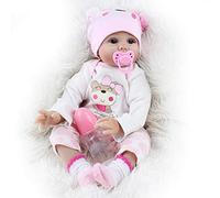 SYP Reborn Baby Dolls 22 Inch Cute Handmade Babies for Kids Toys Soft silicone vinyl toddler girls Magnetic dummy 55 cm