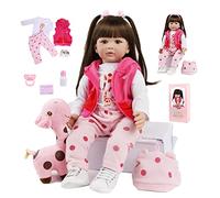 SYP Reborn Dolls 24 Inch 60 cm Reborn Baby Soft Silicone Vinyl Reborn Baby Dolls Like Real Doll Handmade Reborn Toddler Dolls Toy Real Life Reborn Dolls Girl Realistic