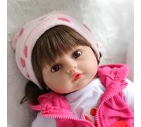 SYP Reborn Dolls Girl 24 Inch 60cm Soft Silicone Vinyl Baby Doll Baby Reborn Dolls With Open Mouth Realistic For Ages 3+
