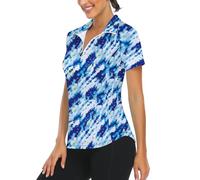 Syphiby Ladies Summer Short Sleeve Golf Sport Gym Tops Womens Polo Shirts