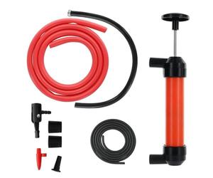 Syphon Pump Fuel Transfer Pump - Manual Hand Siphon for Water, Oil, Petrol, Diesel, Multi-Use Fluid Transfer Tool for Vehicles, Boats, Lawnmowers, Emergency Use, Easy to Use & Portable