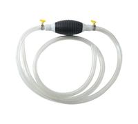 Syphon Pump Hand Pump for Fuel Transfer, Fuel Syphon Pump Kit with 1M/1.5M/2M/3M PVC Hose, Manual Siphon for Gasoline Petrol Diesel Oil Water Tank, Includes Rubber Bulb & Metal Clips (2M)