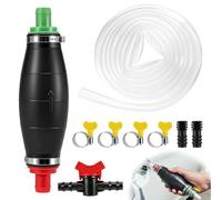 Syphon Pump, Manual Fuel Syphon Pump Kit, Siphon Pump with 2,5m Automotive Siphon Hose for Transferring Fuel Oil Water Siphon Hose Pump for Cars, Boats, Fish Tanks, Tanks & More