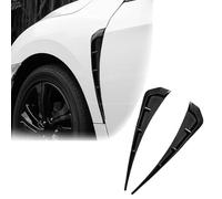 SYPPCH 2pcs Side Vent Trim for VW ID.3 ID.4 ID.4 Crozz ID.4 X, fender cover Air Wing Cover Trim Black Carbon Pattern ABS Board, Car Accessories,A-Black