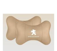 SYQCM 2 Pcs Car Headrest Pillow for Peugeot 208 2012-2021, Car Head Support Neck Pillow Seat Headrest Cushion Breathable Seat Accessories,D