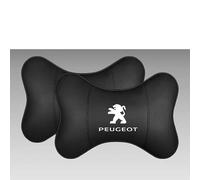 SYQCM 2 Pcs Car Headrest Pillow for Peugeot 307 CC Coupe Cabrio 2003-2008, Car Head Support Neck Pillow Seat Headrest Cushion Breathable Seat Accessories,A