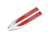 SYQCM 2 Pcs Car Logos Stickers for Citroen C1 C3 C4 Cactus C-Zero Berlingo Multispace, Car Emblem Badge Decal Logo Stickers and Decals Emblem Sign Exterior Decor Accessories,A