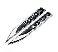 SYQCM 2 Pcs Car Logos Stickers for Peugeot 3008 I 2013-2016, Car Emblem Badge Decal Logo Stickers and Decals Emblem Sign Exterior Decor Accessories