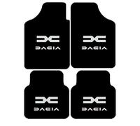 SYQCM 4 Pcs Car Floor Mats for Dacia Spring 2021-2025, Car All Weather Mats Carpet Front Rear Heel Pad Backing Carpet Easy Clean Anti Slip
