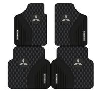 SYQCM 4 Pcs Car Floor Mats for Mitsubishi ASX 2015-2020, Car All Weather Mats Carpet Front Rear Heel Pad Backing Carpet Easy Clean Anti Slip