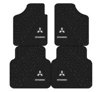 SYQCM 4 Pcs Car Floor Mats for Mitsubishi Eclipse Cross 2017-2021, Car All Weather Mats Carpet Front Rear Heel Pad Backing Carpet Easy Clean Anti Slip