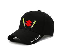 SYQCM Cars Baseball Cap for Suzuki S-Cross SX4 Swift Jimny Alto Grand Vitara Ignis Samurai, Sports Baseball Hat Logo Car Racing Running Cap Ladies Men's Golf Sun Hat Breathable Accessories(54-60) cm