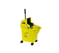 SYR 990791 Lady Mopping Combo with 2" Plastic Castor, Yellow