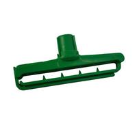SYR Clip-It II Kentucky Mop Holder Green (pack 10) | Provides a secure, tight grip for heavy-duty commercial mopping tasks to prevent slipping and improve cleaning efficiency.