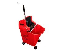 SYR Ladybug Kentucky Mop Bucket & Wringer Combo 15ltr capacity (Red)