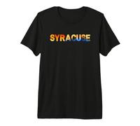 Syracuse, New York - Orange and Blue hue Premium T-Shirt