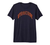 Syracuse, New York - Orange Arch See Through Premium T-Shirt