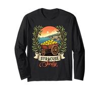 Syracuse Sicily Souvenir Sicilian Italian Lemon Long Sleeve T-Shirt