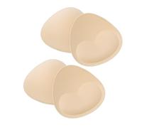 Syrads Women 2 Pairs Swimsuit Bra Inserts Pads Triangle Breathable Push Up Padded for Bikini Sports Bra,Skin B C Cup