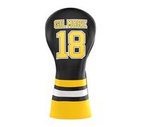 Syren Gilmore Golf Head Cover - Premium Faux Leather Putter Protector - Odyssey Fit - Magnetic Closure - Yellow Golf Club Cover