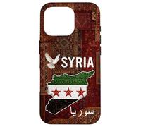 Syria Flag and Map Damascus Proud Heritage Design Love Syria Case for iPhone 16 Pro