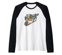 Syria Flag, Damascus Syria Design, Syrian Flag,I Love Syria Raglan Baseball Tee