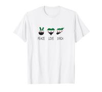 Syria Flag Damascus Syrian Flag I Love Syria T-Shirt