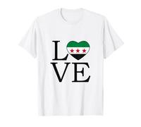 Syria Flag Damascus Syrian Flag I Love Syria T-Shirt